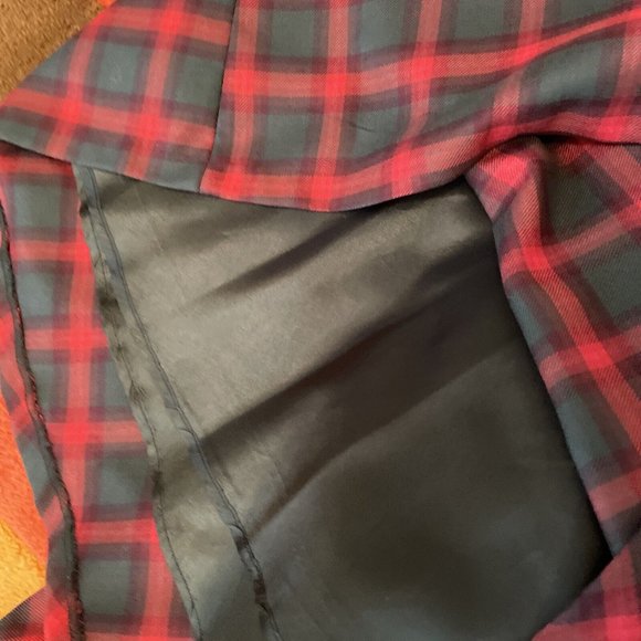 pendleton Plaid Wool MIDI Fit & Flare Dress Nwt 10 Red Olive Green - Picture 16 of 16